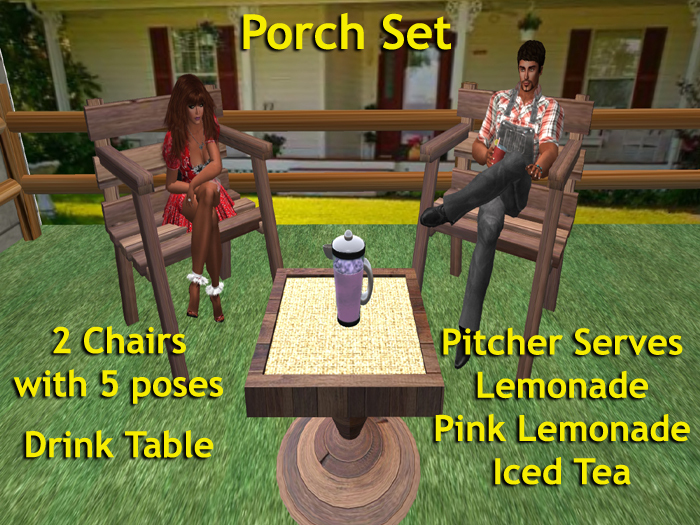 Porch Chairs & Table Set