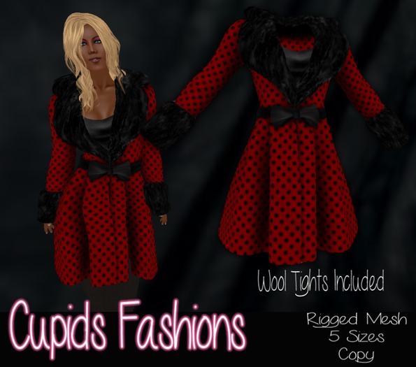 Fur Trimmed Coat Mesh Basha