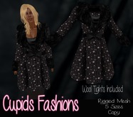 Fur Trimmed Coat Mesh Noella