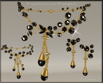MVW Espresso in Pompeii Set by Chop Zuey Couture Jewellery