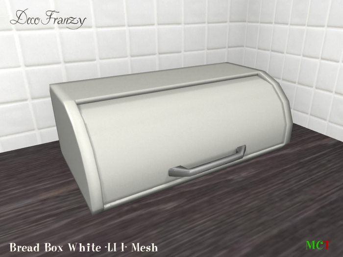 ~DecoFranzy~ Bread Box White (tintable)