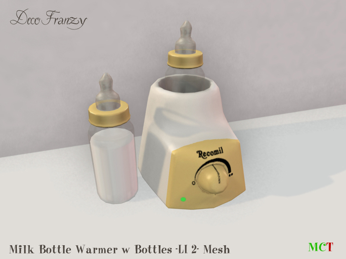 ~DecoFranzy~ Milk Bottle Warmer w Feeding Bottles (MC)