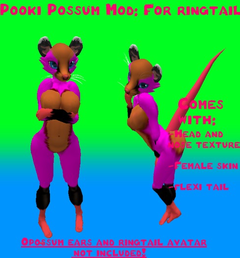 Pooki Possum Mod-Pink
