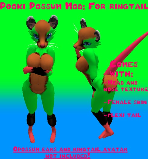 Pooki Possum Mod-Green