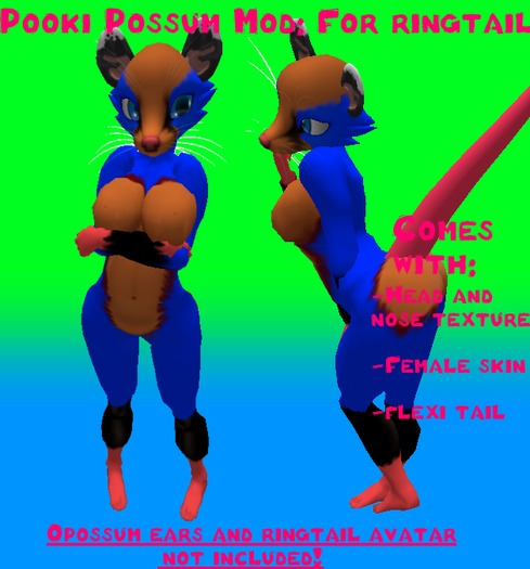 Pooki Possum Mod-Blue