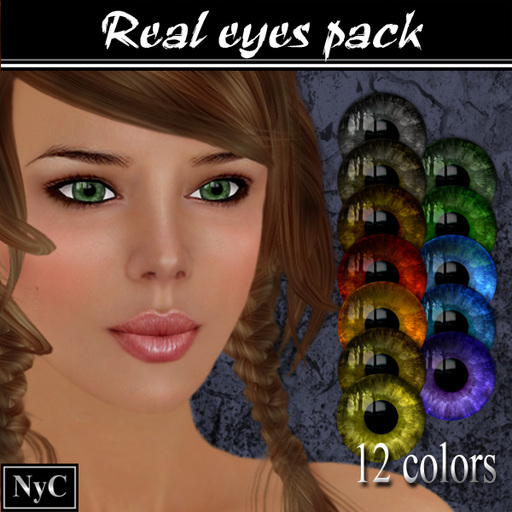Real eyes - 12 colors pack