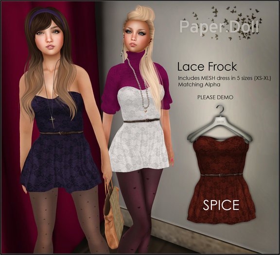:Paper.Doll: Lace Frock: Spice