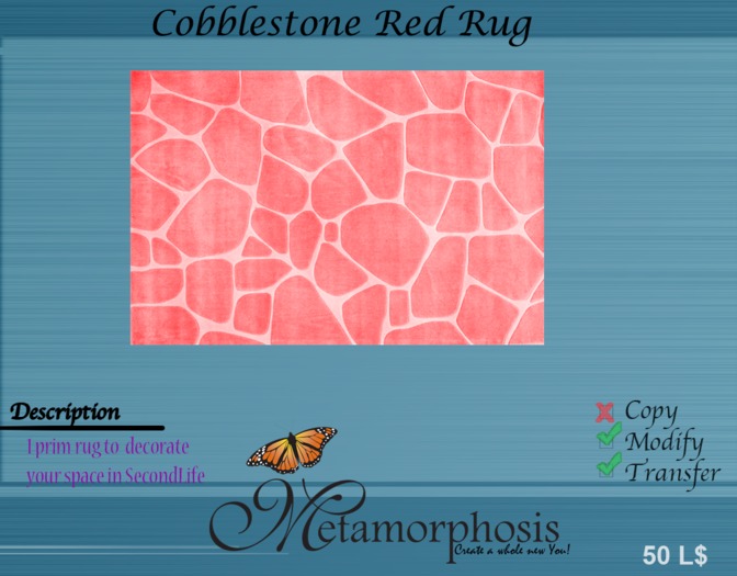 [M] Cobblestone Red Rug