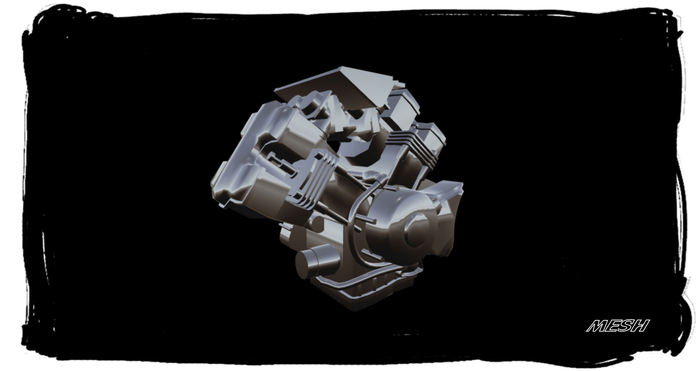 < Bike-ENGINE > * Fullperm  (MESH)
