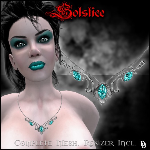 Dare Designs: Solstice Necklace - Apatite-silver