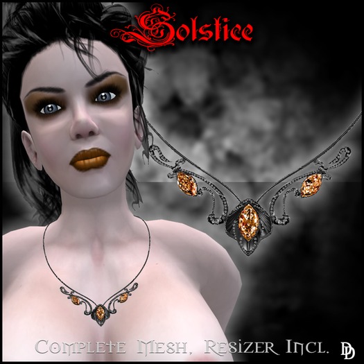Dare Designs: Solstice Necklace - Topaz-titanium