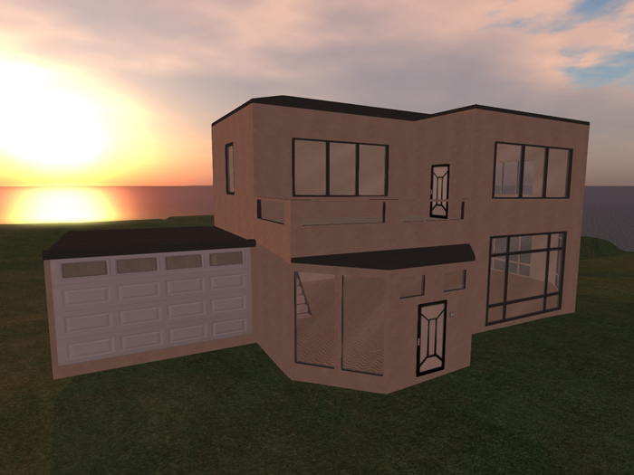 117 Prims - Modern Building (DeLuxe) (Copy & Modify)