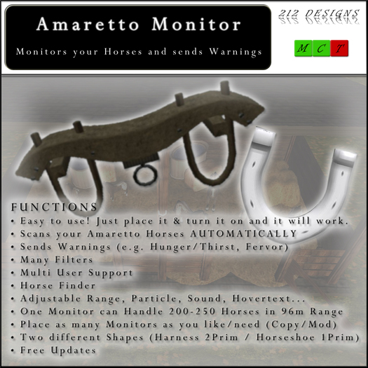 212 DESIGNS - Amaretto Monitor