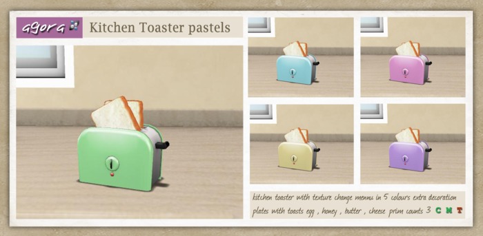 Agora - kitchen Toaster ( pastels )