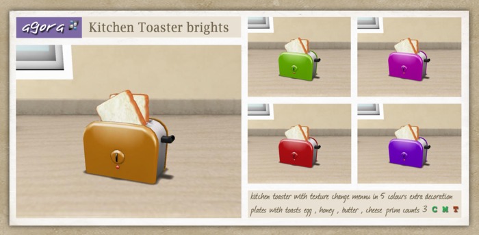 Agora - kitchen Toaster ( brights )