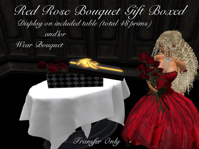 Red Rose Bouquet Gift Boxed