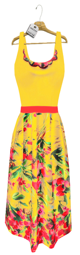 Mesh_summer dress yellow