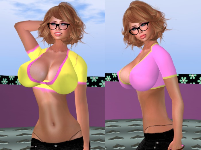 ! Hart's Two Sweet Scoops Sunshine & Pepto w 2 Free Lolas Tango Tops