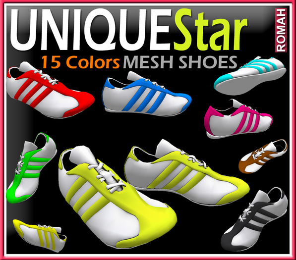 ROMAH - UniqueStar Mesh Shoes 15 Colors **PROMO**