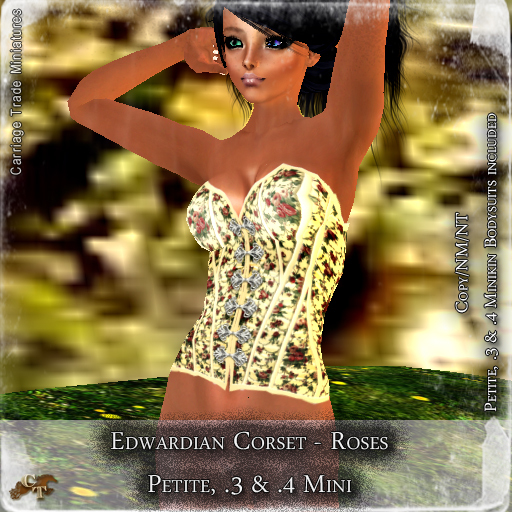 @CTM@ Edwardian Corset (P/.3 & .4 Minikin)   Roses