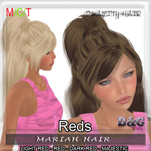 D&G Mariah Hair Reds Pack