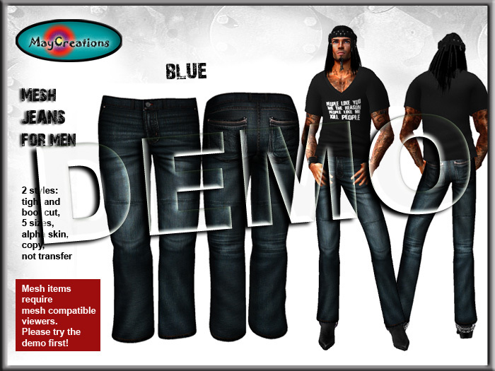 MayCreations mesh jeans blue DEMO 