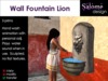 Wall fountain lion image