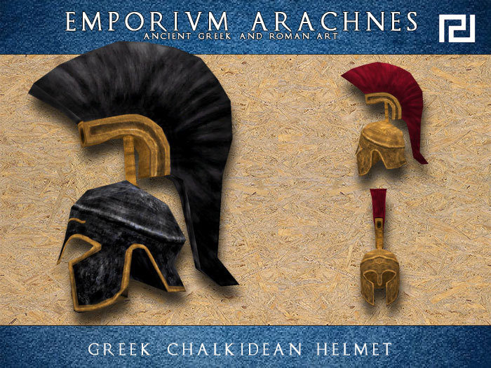 Greek Chalkidean Helmet (2 versions set)