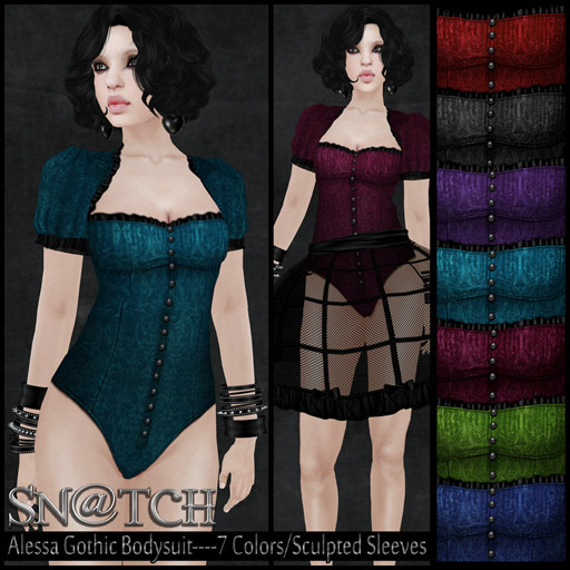 :::Sn@tch Alessa Gothic Bodysuits:::