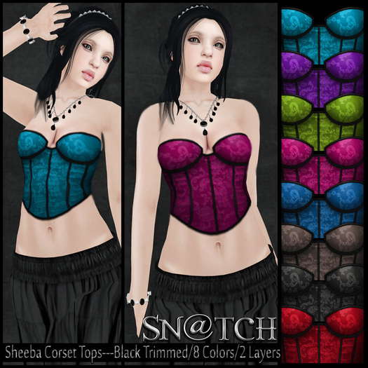 :::Sn@tch Sheeba Corset Tops:::