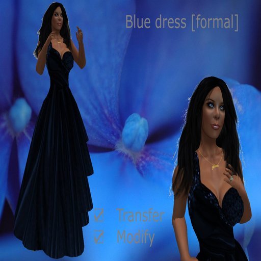 Blue dress [formal]