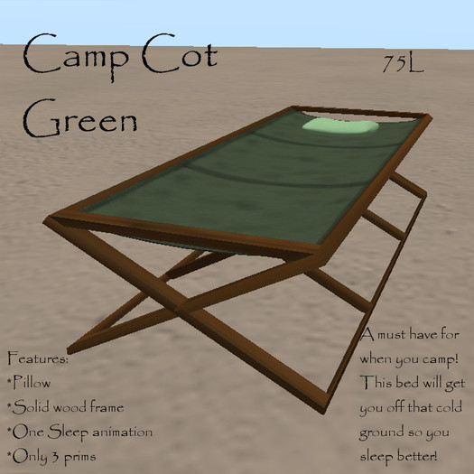 Safari Cot-Green