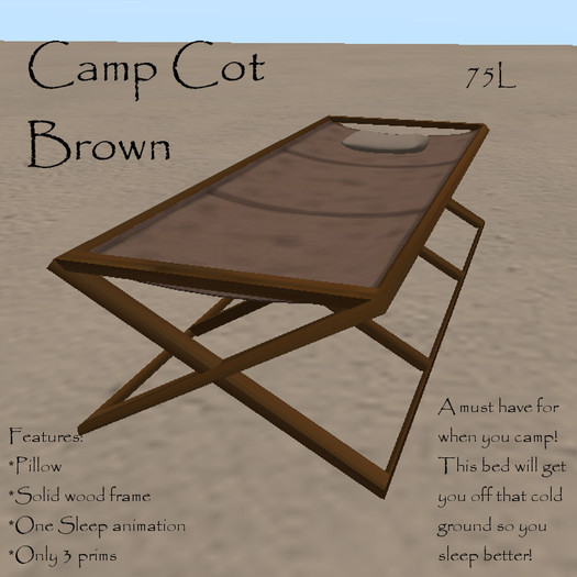 Safari Cot- Brown