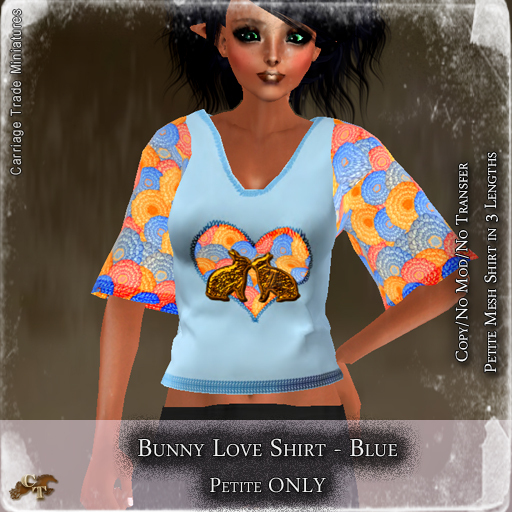 @CTM@ Bunny Love (PETITE ONLY)  Blue