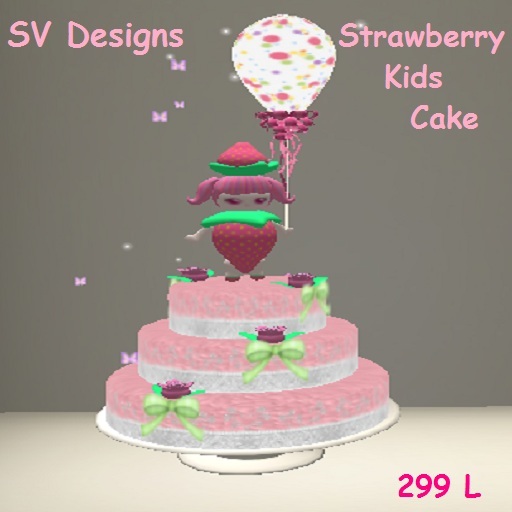 Strawberry Kids Cake_