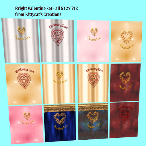 Bright Valentine textures