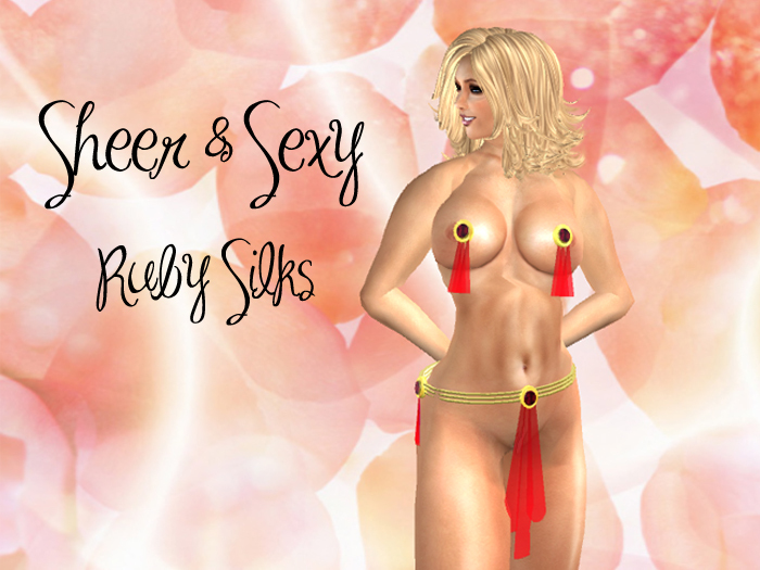 Sheer & Sexy Ruby Silk --- VALENTINE ---VALENTINES DAY