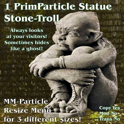 ParticleStatue Sitting Troll Boxed