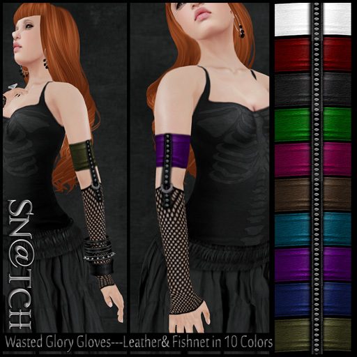:::Sn@tch Wasted Glory Fishnet Gloves:::