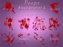 Peeps Textures Blood Splatter 2