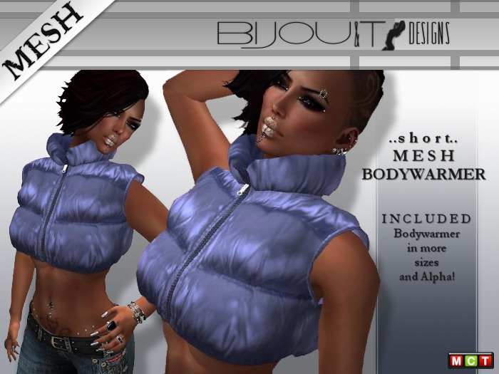 [BiJOU&T]™ .. Body Warmer Mesh! .. Purple!