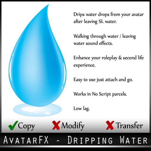 Water Effect - Dripping Water (particle and sound effects!)