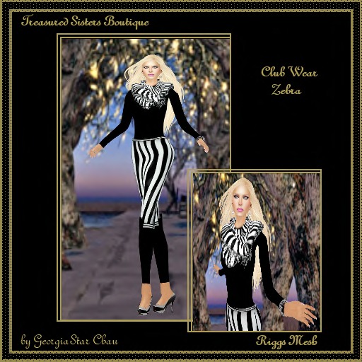 GSC CLub Wear Zebra Mesh