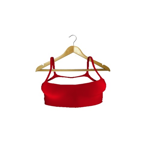 Mesh Cropped Tank Red