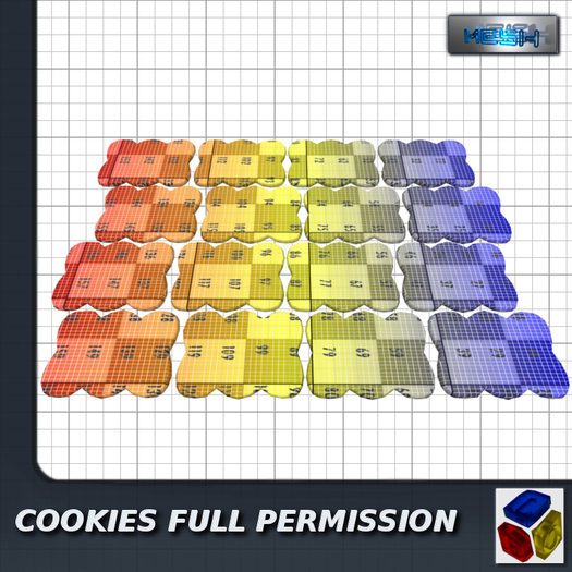 -LEO- christmas cookies mesh FULL PERM