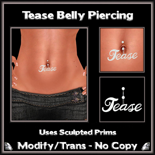 *ICED* Tease Belly Piercing V2