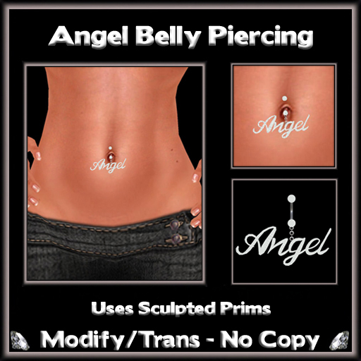 *ICED* Angel Belly Piercing V2