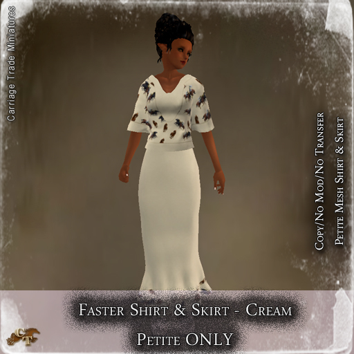 @CTM@ Faster Skirt & Shirt Set (PETITE ONLY) Cream