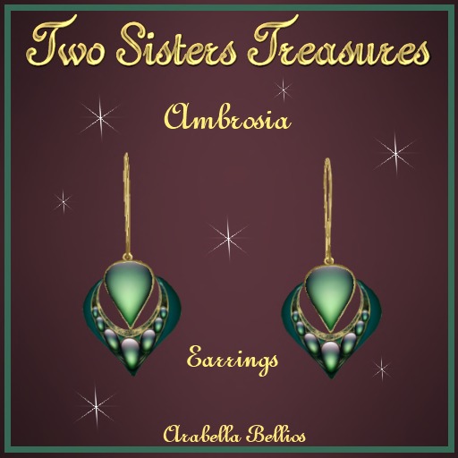 AMBROSIA TEAL DIAMOND EARRINGS