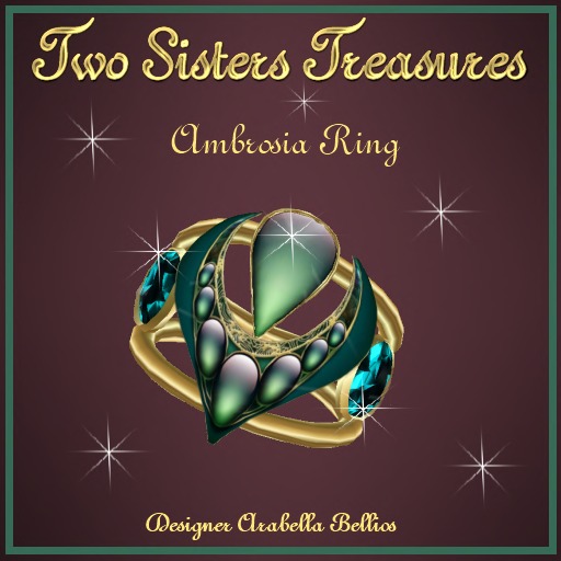 AMBROSIA TEAL DIAMOND RING